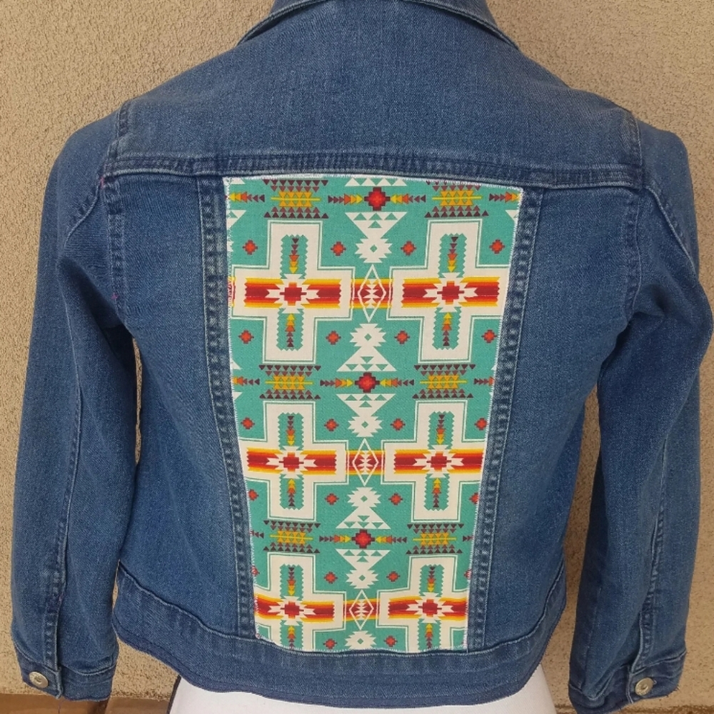 Kids Denim Tribal Jacket